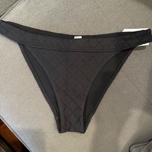 Lululemon Diamond Grid Skimpy-Fit Swim Bottoms Black Size 10